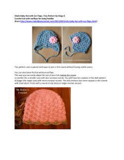 Shells Baby Hat with Ear Flaps- Free Pattern by Kinga... Crochet hat with earflaps for baby/toddler from