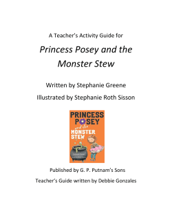 Princess Posey and the Monster Stew Written by Stephanie Greene
