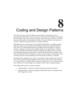 Coding and Design Patterns