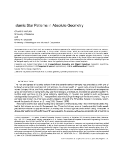 Islamic Star Patterns in Absolute Geometry