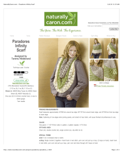 Paradores Infinity Scarf designed by