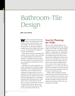 Bathroom-Tile Design W 1
