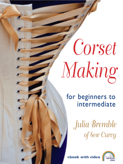 Corset Making Julia Bremble for beginners to