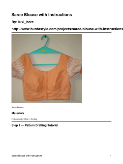 Saree Blouse with Instructions By: luxi_here  Materials