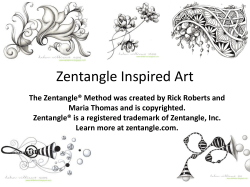 Zentangle Inspired Art