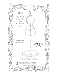 24 #25 Size 24 Inch Victorian Dress