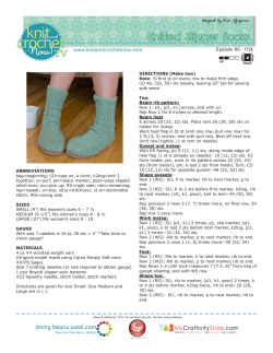 Knitted Slipper Socks designed by Kim Guzman www.knitandcrochetnow.com Episode: #3 - 112k