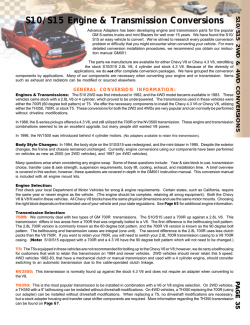 S10/S15 Engine &amp; Transmission Conversions