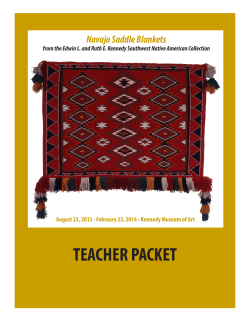 TEACHER PACKET Navajo Saddle Blankets