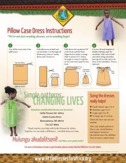 Pillow Case Dress Instructions