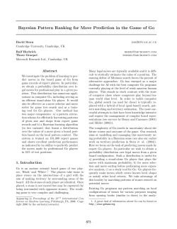 Bayesian Pattern Ranking for Move Prediction in the Game of...