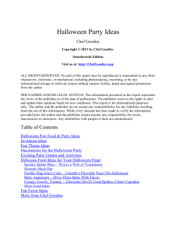 Halloween Party Ideas Chef Goodies