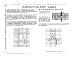 Christmas Cross Stitch Patterns A Short Course In Cross Stitch