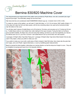Bernina 830/820 Machine Cover