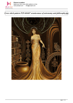 Cross stitch pattern P2P-684687 urania-muse of astronomy and philosophy.jpg