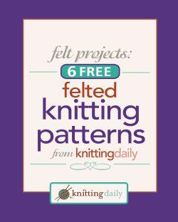 knitting patterns felted felt projects: