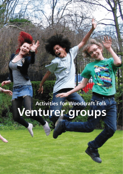 Venturer groups Activities for Woodcraft Folk