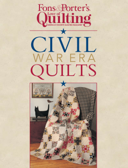 Civil  Quilts W a r  E r a