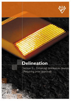 Delineation Section 5 – Enhanced delineation devices (Requiring prior approval)
