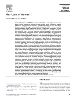 Hair Loss in Women Francisco M. Camacho-Martínez