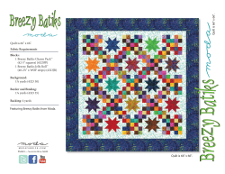 Fabric Requirements Blocks: Quilt is 66&#34; x 66&#34;.