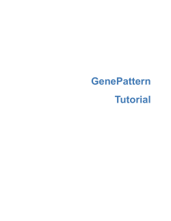 GenePattern Tutorial