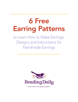 6 Free Earring Patterns to Learn How to Make Earrings: