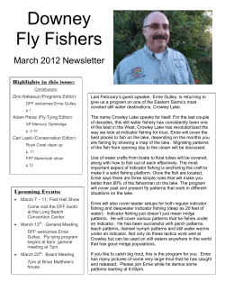 Downey Fly Fishers March 2012 Newsletter