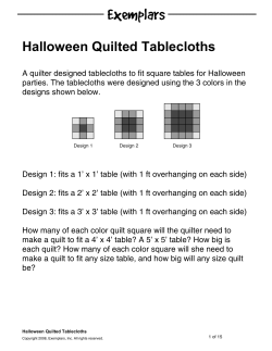 Halloween Quilted Tablecloths