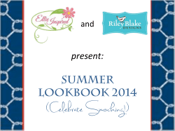 (Celebrate Smocking!) SUMMER LOOKBOOK 2014 present:(