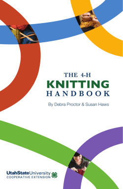 KNITTING H A N D B O O K THE  4-H