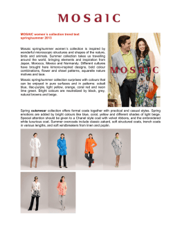 women&acute;s  collection  is  inspired  by