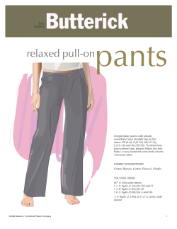 pants relaxed pull-on free project