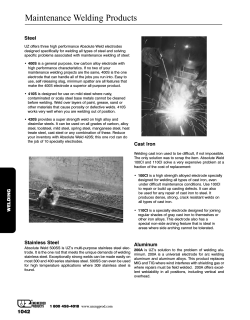 Maintenance Welding Products Steel