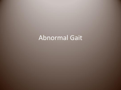 Abnormal Gait