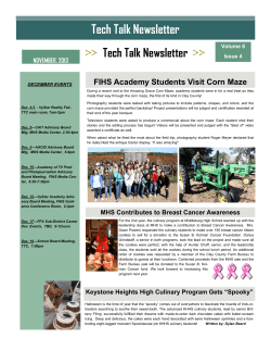 Tech Talk Newsletter FIHS Academy Students Visit Corn Maze