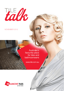 talk TILE NOVEMBER 2012