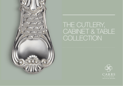 THE CUTLERY, CABINET &amp; TABLE COLLECTION