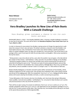 Vera Bradley Launches its New Line of Rain Boots News Release