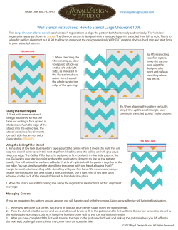 Wall Stencil Instructions: How to Stencil Large Chevron 6109L