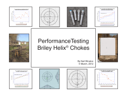 PerformanceTesting Briley Helix Chokes ®