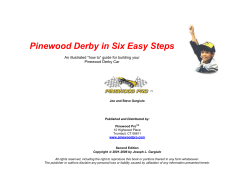 Pinewood Derby in Six Easy Steps Pinewood Derby Car 