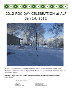2012 ROC DAY CELEBRATION at ALF Jan 14, 2012