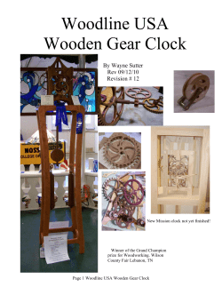 Woodline USA Wooden Gear Clock  By Wayne Sutter