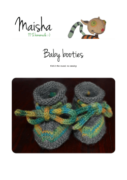 Baby booties Knit in the round, no sewing