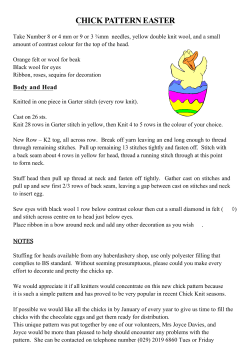 CHICK PATTERN EASTER