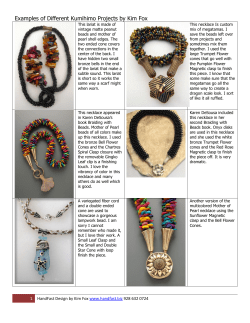 Examples of Different Kumihimo Projects by Kim Fox