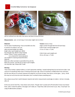 Crochet Baby Converse  by loopysue