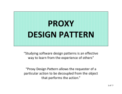 PROXY DESIGN PATTERN