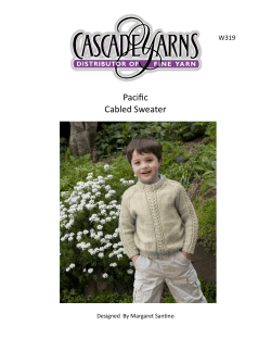 Pacific Cabled Sweater W319